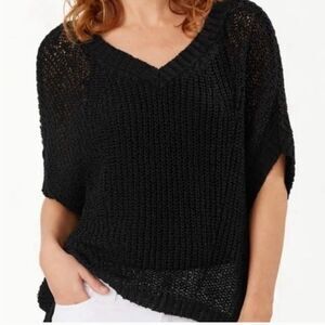 Tommy Bahama Marlina Tape Yarn V-Neck Sweater M